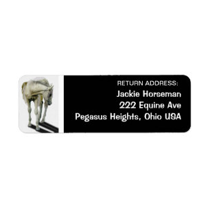 PEGASUS HORSE Fantasy Return Address Labels
