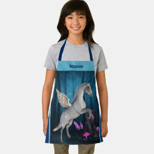 Pegasus Horse In Fantasy Forest Personalized Apron