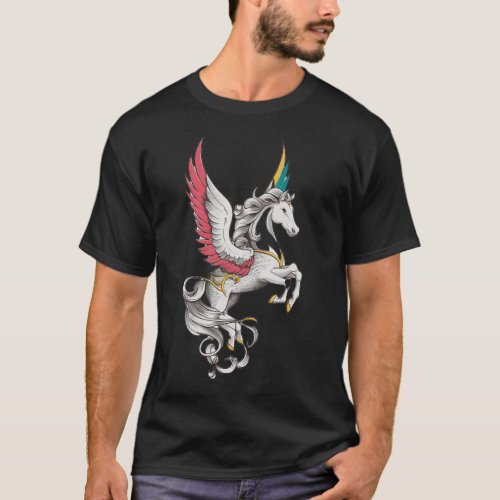 Pegasus Horse T_Shirt