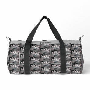 Pegasus Horses Full Moon Sky Personalized Duffle Bag