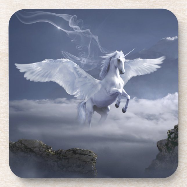 Pegasus in Flight      Beverage Coaster (Front)