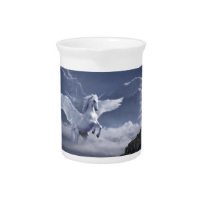 Pegasus in flight    beverage pitcher