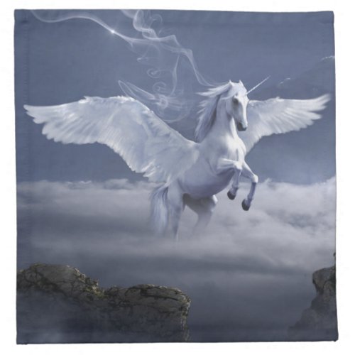 Pegasus in Flight  Cloth Napkin