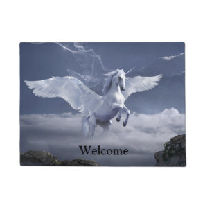 Pegasus in flight  doormat