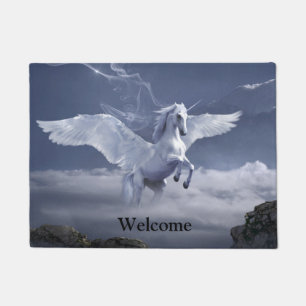 Pegasus in flight doormat