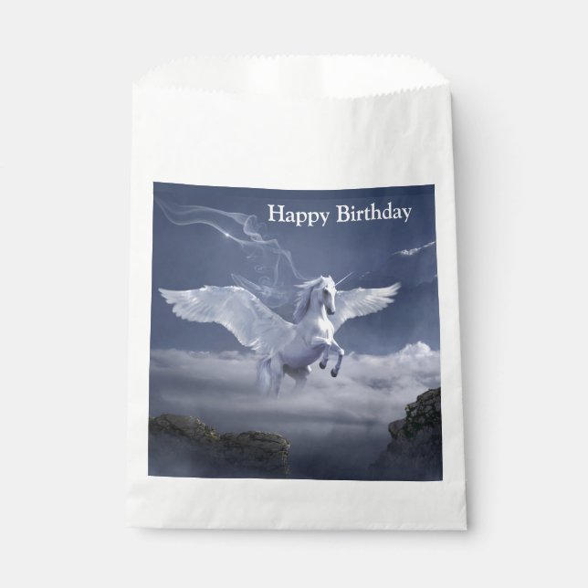 Pegasus in flight   favor bag (Front)