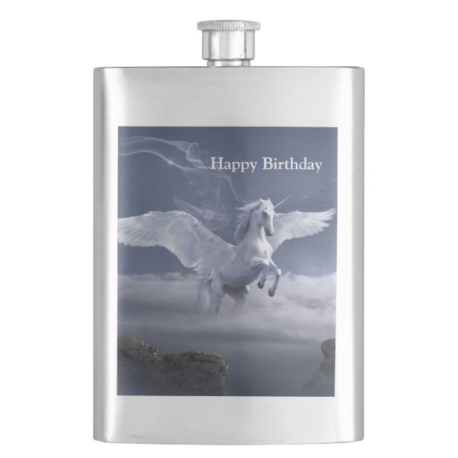 Pegasus in flight    flask (Front)