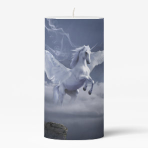 Pegasus in Flight    Pillar Candle