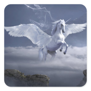 Pegasus in Flight  Square Sticker
