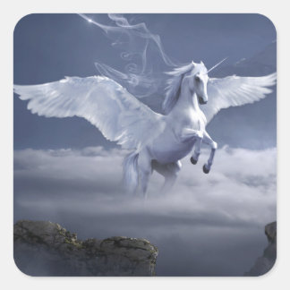 Pegasus in Flight  Square Sticker