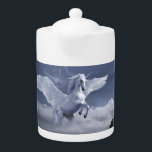 Pegasus in flight     teapot<br><div class="desc">Pegasus in flight against a cloudy sky.    100% Customization. Click on the CUSTOMIZE button to add,  move,  delete,  resize or change any of the fonts or graphics.</div>