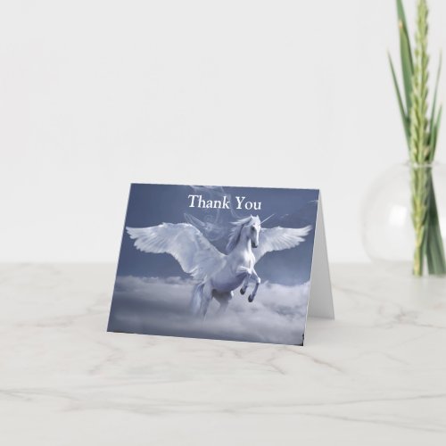 Pegasus in flight    thank you card