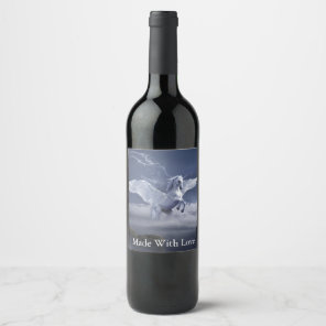 Pegasus in Flight  Wine Label