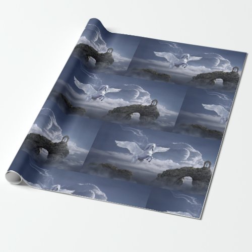 Pegasus in flight       wrapping paper