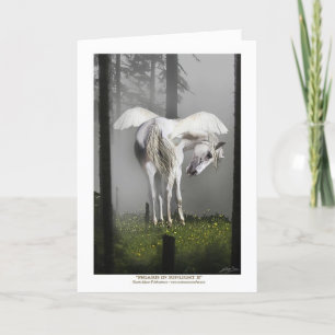 "PEGASUS IN SUNLIGHT" Greeting card