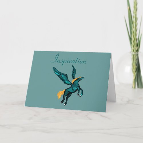 Pegasus Inspiration Greetings Card