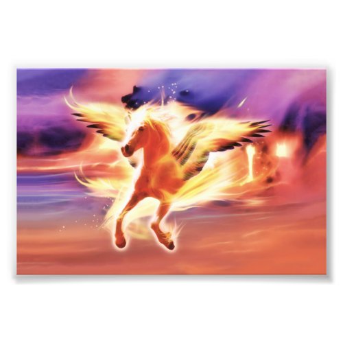 PEGASUS LEAD WITH THE LIGHT PHOTO PRINT