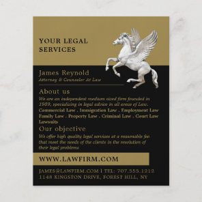 Pegasus, Legal Services Advertising Flyer
