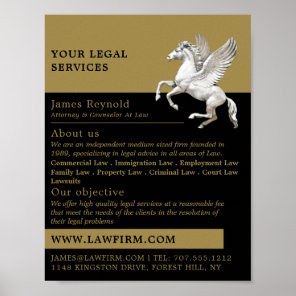Pegasus, Legal Services Advertising Poster