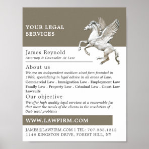 Pegasus, Legal Services Advertising Poster