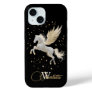 Pegasus Mystique: Celestial Elegance in Gold  iPhone 15 Case
