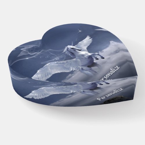 Pegasus Mythical Flying Unicorn Personalize Paperweight