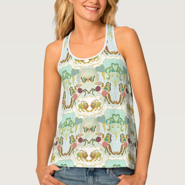 Pegasus Mythomorphosis With Medusa and Chimera Tank Top (Front)