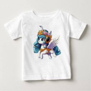 Pegasus Navigating Magical Twist Baby T-Shirt