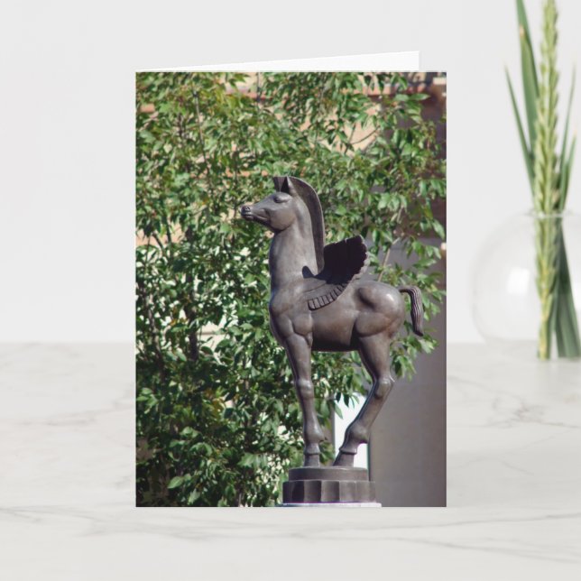 Pegasus On the Plaza Card (Front)