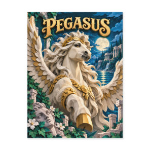 Pegasus, Paper Cut Monster Postcard