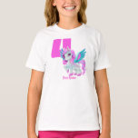 Pegasus Pony 4th Birthday T-Shirt