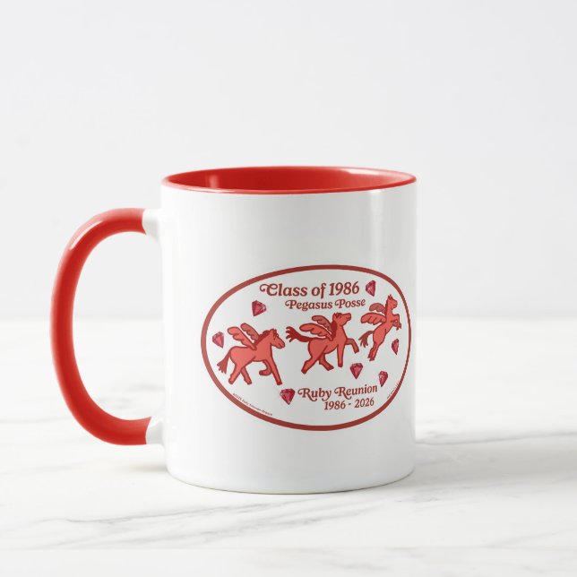 Pegasus Posse Ruby Reunion Mug (Left)