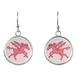 Pegasus Posse (sans text) Earrings