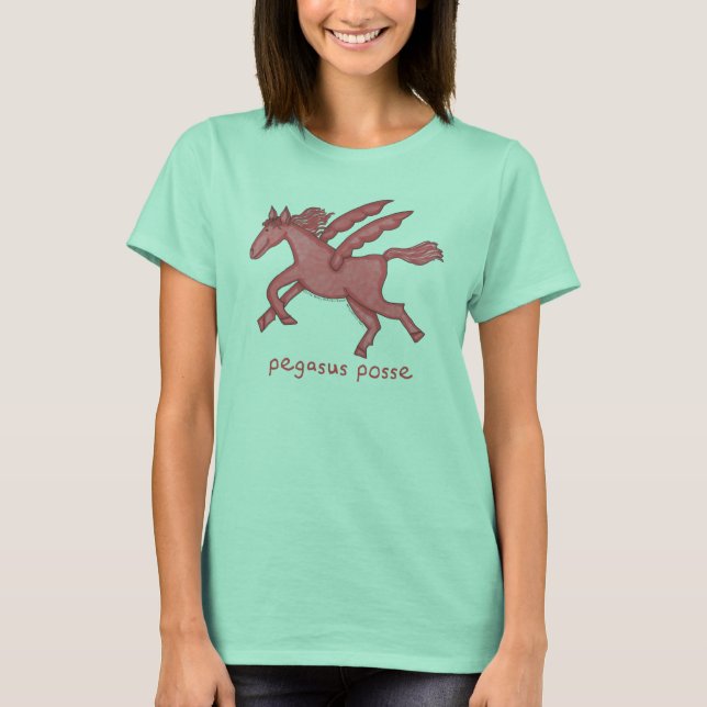 Pegasus Posse Women's Ringer T-Shirt (Front)