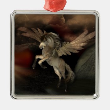 Pegasus Premium Ornament by EarthMagickGifts at Zazzle