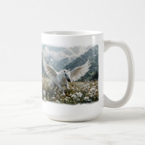 Pegasus Preparing for Takeoff Coffee Mug