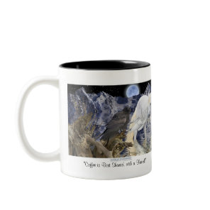 PEGASUS & RAVEN FRIEND Fantasy Art Mug