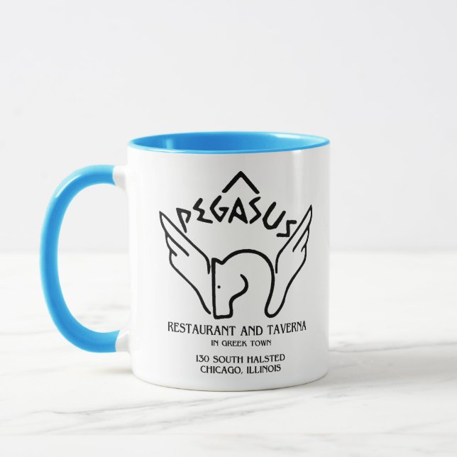 Pegasus Restaurant and Taverna, Chicago, IL Mug (Left)