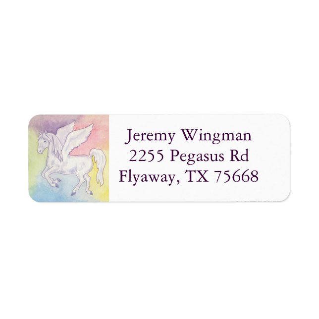 Pegasus Return Address Label (Front)