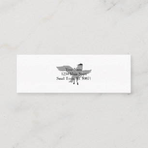 Pegasus silhouette - Choose background color Mini Business Card