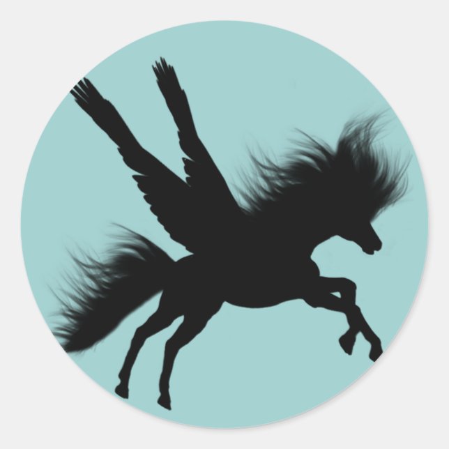 Pegasus Silhouette Sticker (Front)