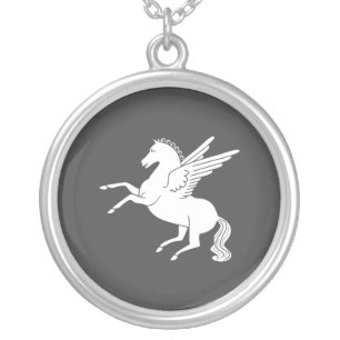 Pegasus Silver Plated Necklace