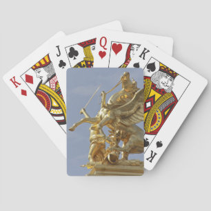 Pegasus statue at the Pont Alexander III bridge Poker Cards