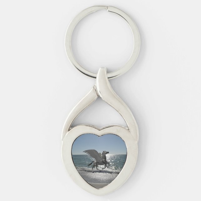 Pegasus Taking Flight Keychain (Front)