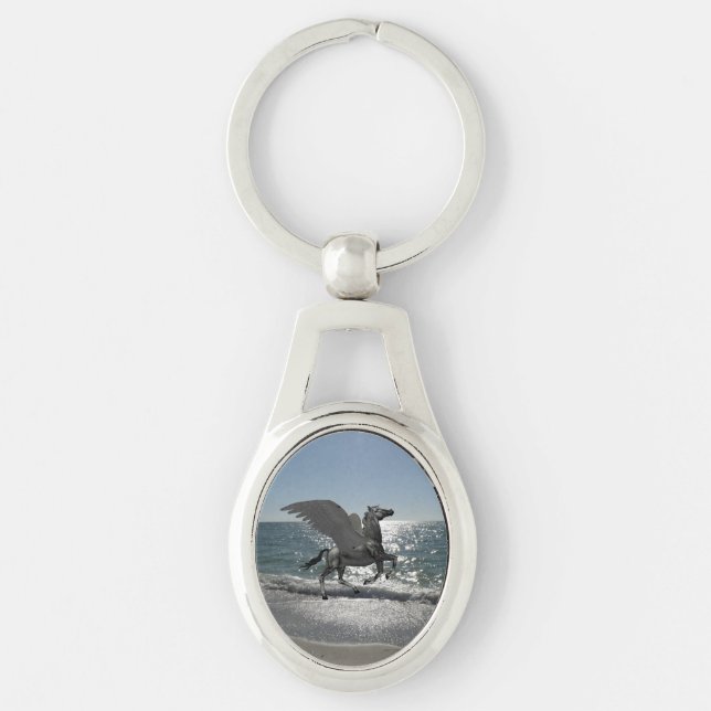 Pegasus Taking Flight Keychain (Front)