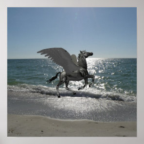 Pegasus Taking Flight Poster