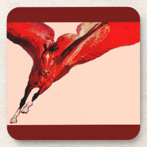 Pegasus the flying horse beverage coaster