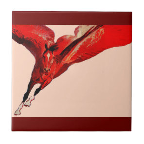 Pegasus the flying horse ceramic tile