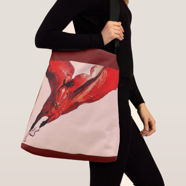 Pegasus the flying horse crossbody bag (Close Up)