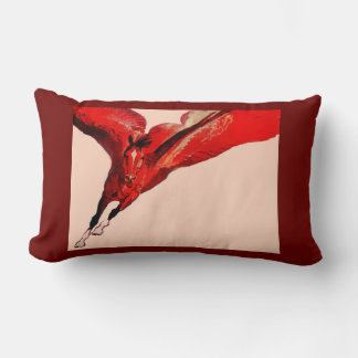 Pegasus the flying horse lumbar pillow